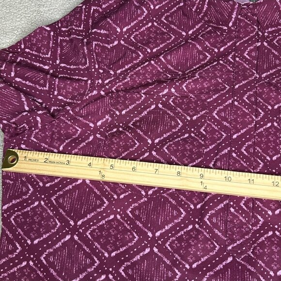 Title Nine Dress Womens Large Adventurista Nimblene Geometric 3/4 Sleeve Stretch - Picture 8 of 13